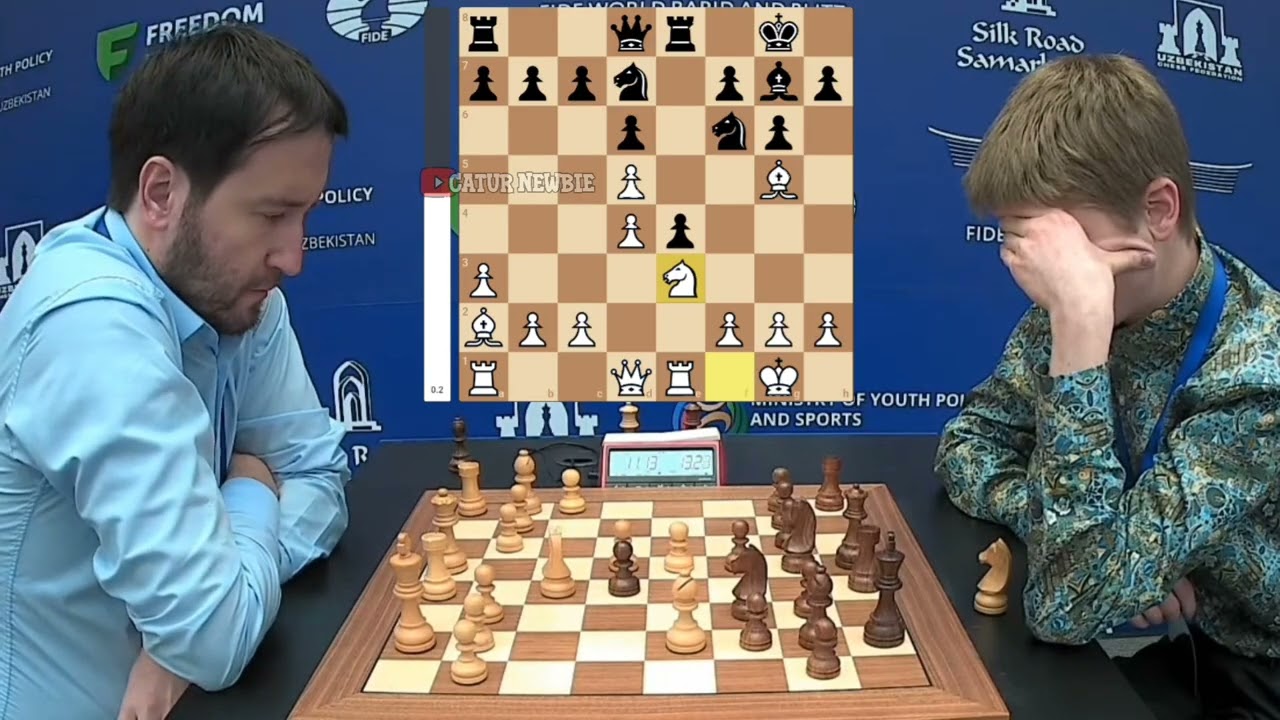 Black Pieces 😵 Murzin Volodar vs Teimour Radjabov | World Rapid Chess 2023
