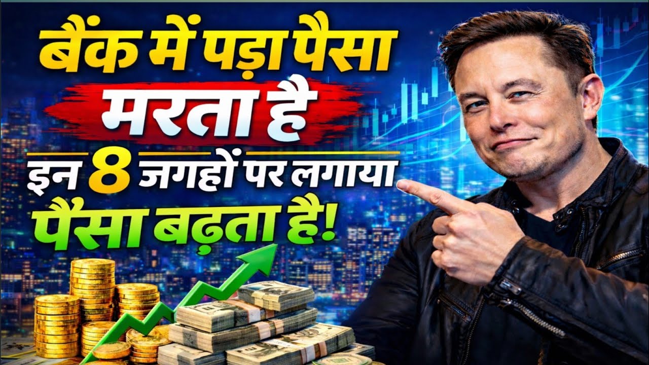 बैंक में पड़ा पैसा खत्म होता है || स्मार्ट लोग यहाँ लगाते हैं पैसा || 8 Assets Create Wealth
