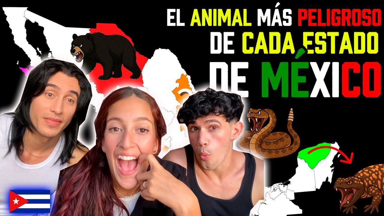 CUBANOS REACCIONAN a Los animales Más LETALES de cada estado de MÉXICO
