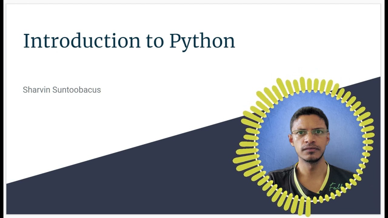 Test video - Introduction to Python - Part 001