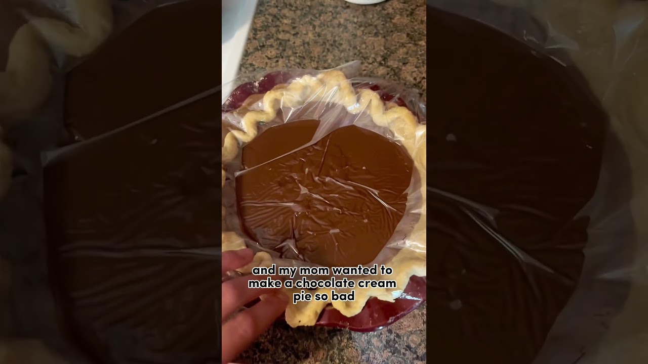 Chocolate Cream Pie 🥧 #chocolate #chocolatepie #pie #midwest #wisconsin #dessert