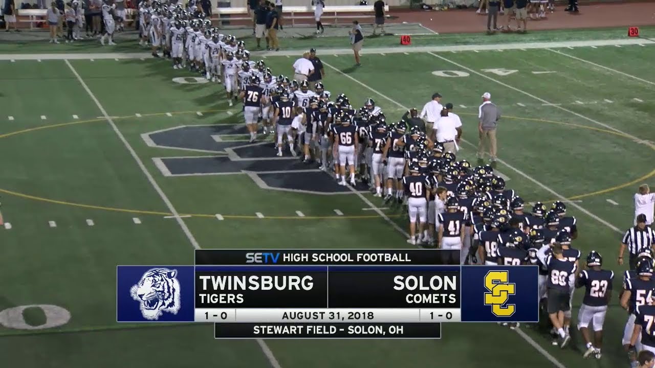 Solon Football vs Twinsburg 8/31/2018
