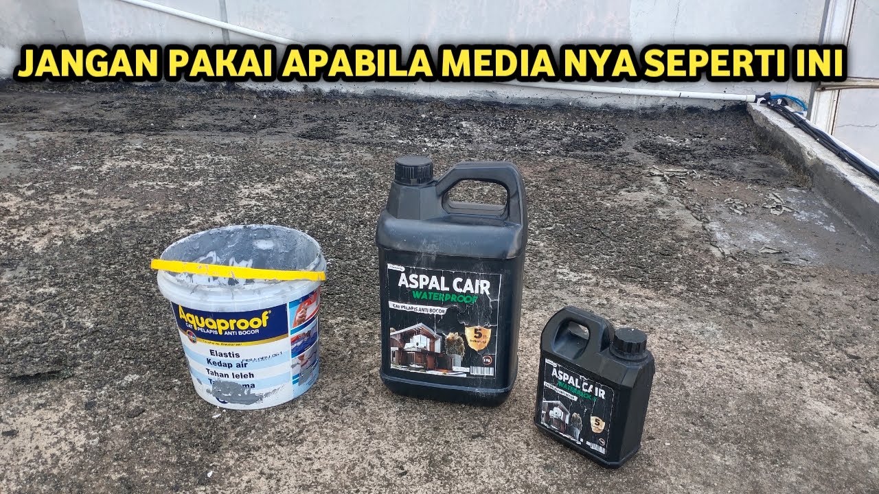 Jangan Pakai Pelapis Anti Bocor Apabila Media Nya Seperti Ini