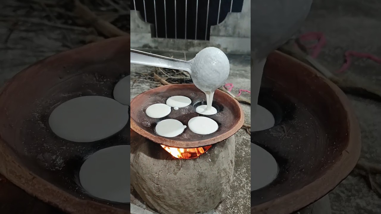 Village Style &hearts;️ Sajer Pitha #shorts #cooking