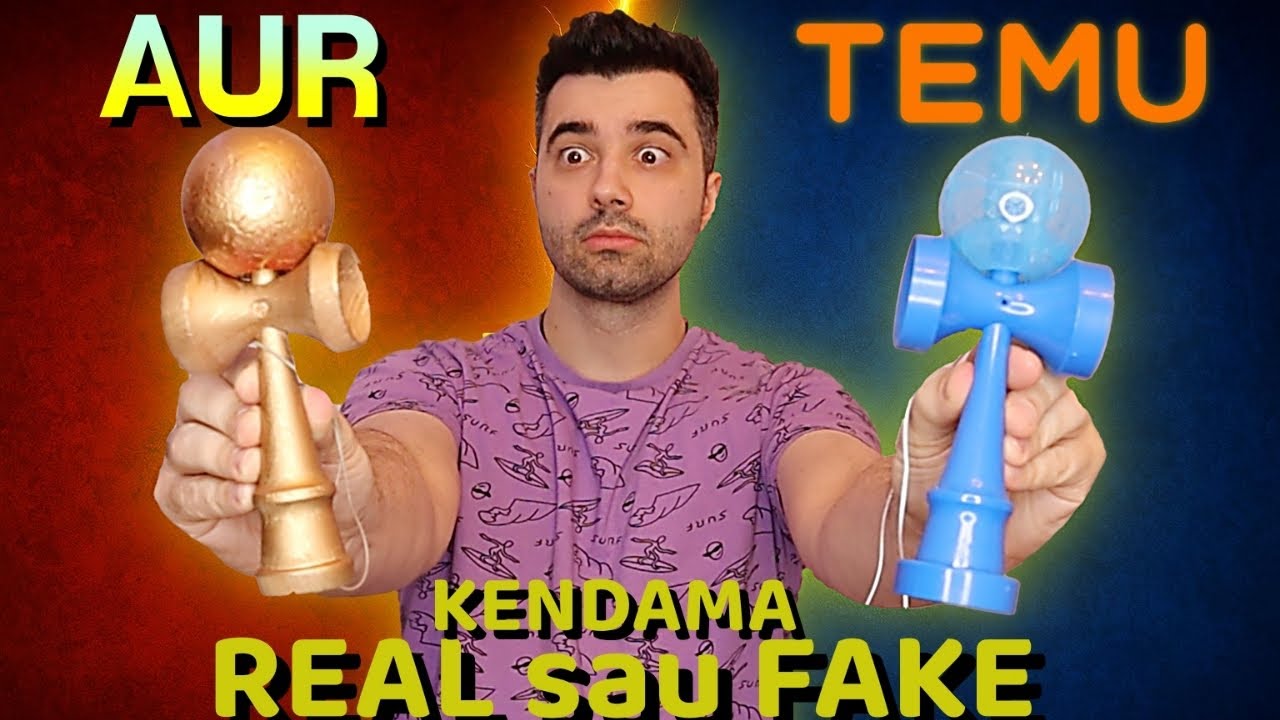 KENDAMA de AUR vs. KENDAMA de pe TEMU..😱 (REAL sau FAKE?)