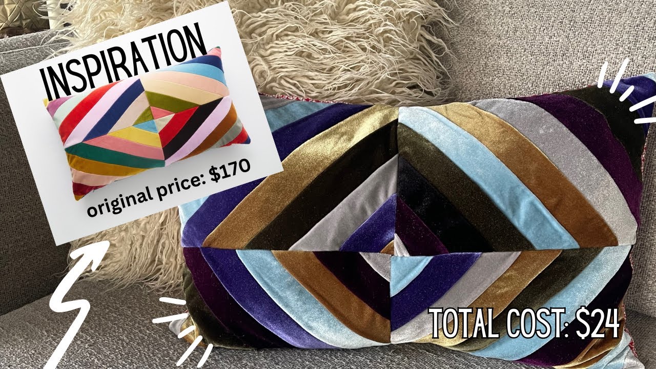 Recreating a $170 Christina Lundsteen Throw Pillow for $24 | DIY Home Decor