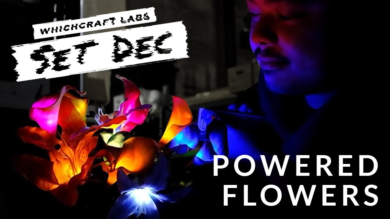 LED Bioluminescent Flowers | WhichCraft Labs Set Dec