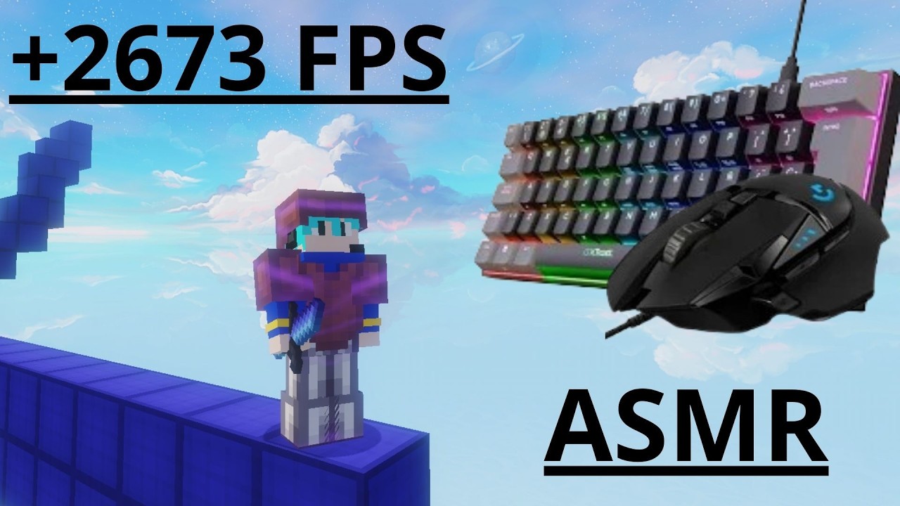 BedWars ASMR with Music 🎧 | Clean PvP & Satisfying Clicks (Minecraft)