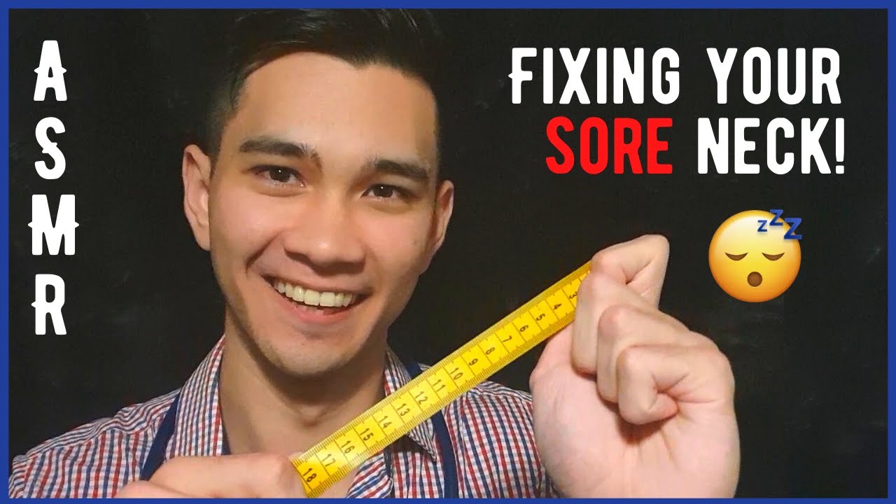 ASMR Physiotherapist Roleplay: 🩹Fixing Your Sore Neck!🩹(Massage, Whispered, Personal Attention)