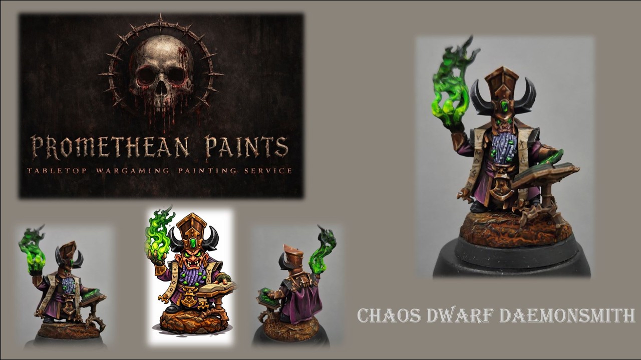 WARHAMMER AGE OF SIGMAR CHAOS DWARF DAEMONSMITH PAINTING TUTORIAL HELLSMITHS OF HASHUT