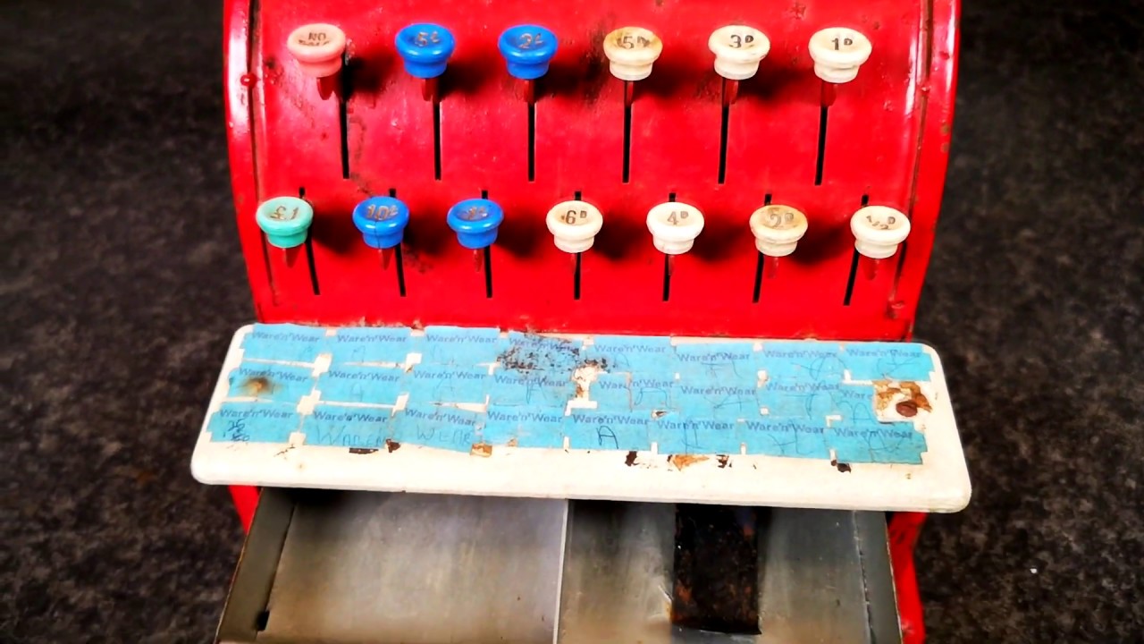 Cash Register Restoration, Vintage Toy