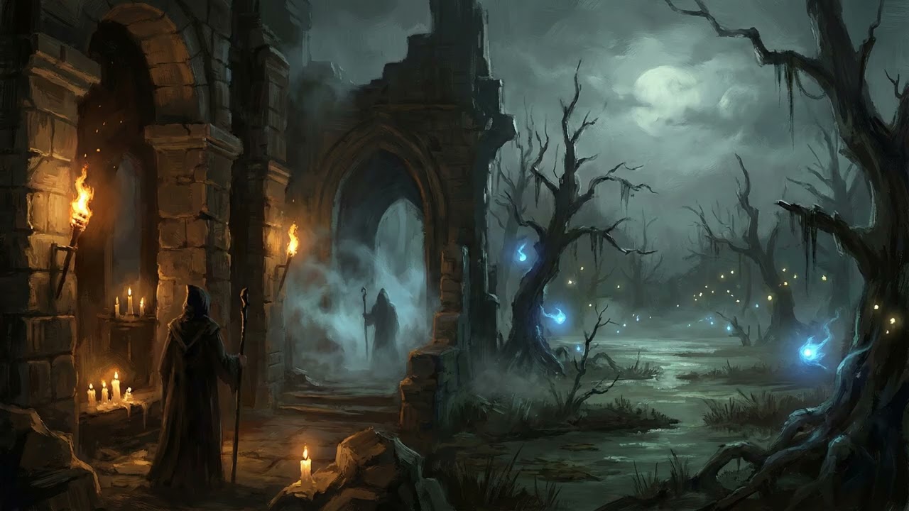 Moonlit Passage Through the Fens