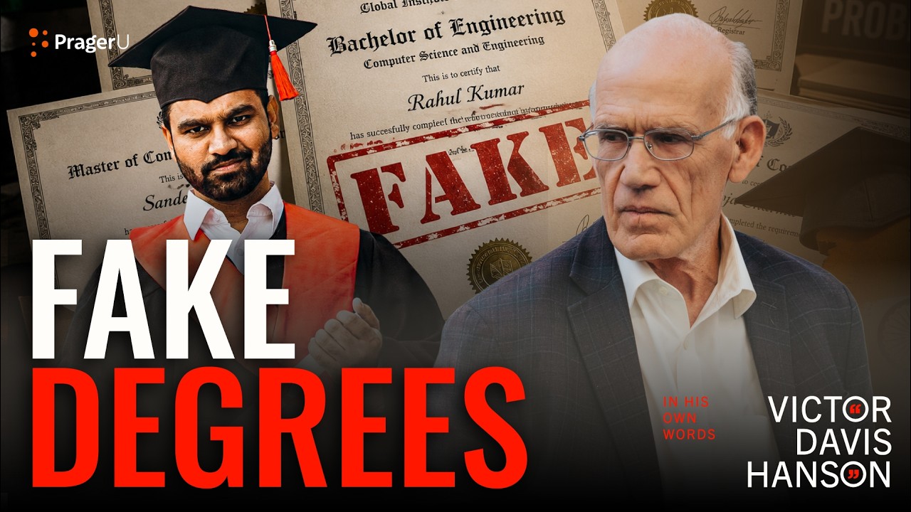 India&rsquo;s Fake Degree Immigration Scandal Exposed | Victor Davis Hanson