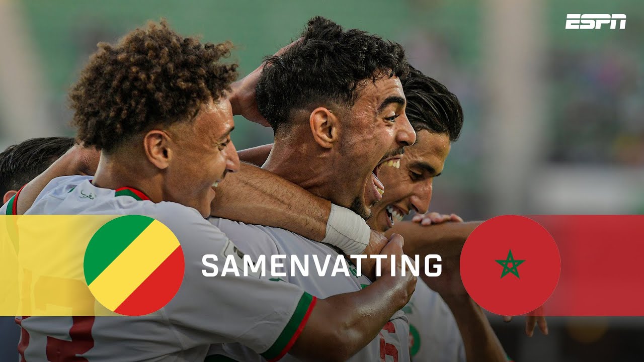 🇲🇦 Ayoub El Kaabi kan NIET STOPPEN met SCOREN! ⚽️⚽️⚽️ | Samenvatting Congo-Brazzaville - Marokko