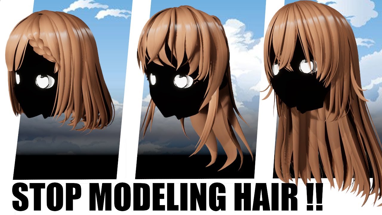 160+ Modular Hair Assets for Any Character!! The ULTIMATE Stylized Hair Pack
