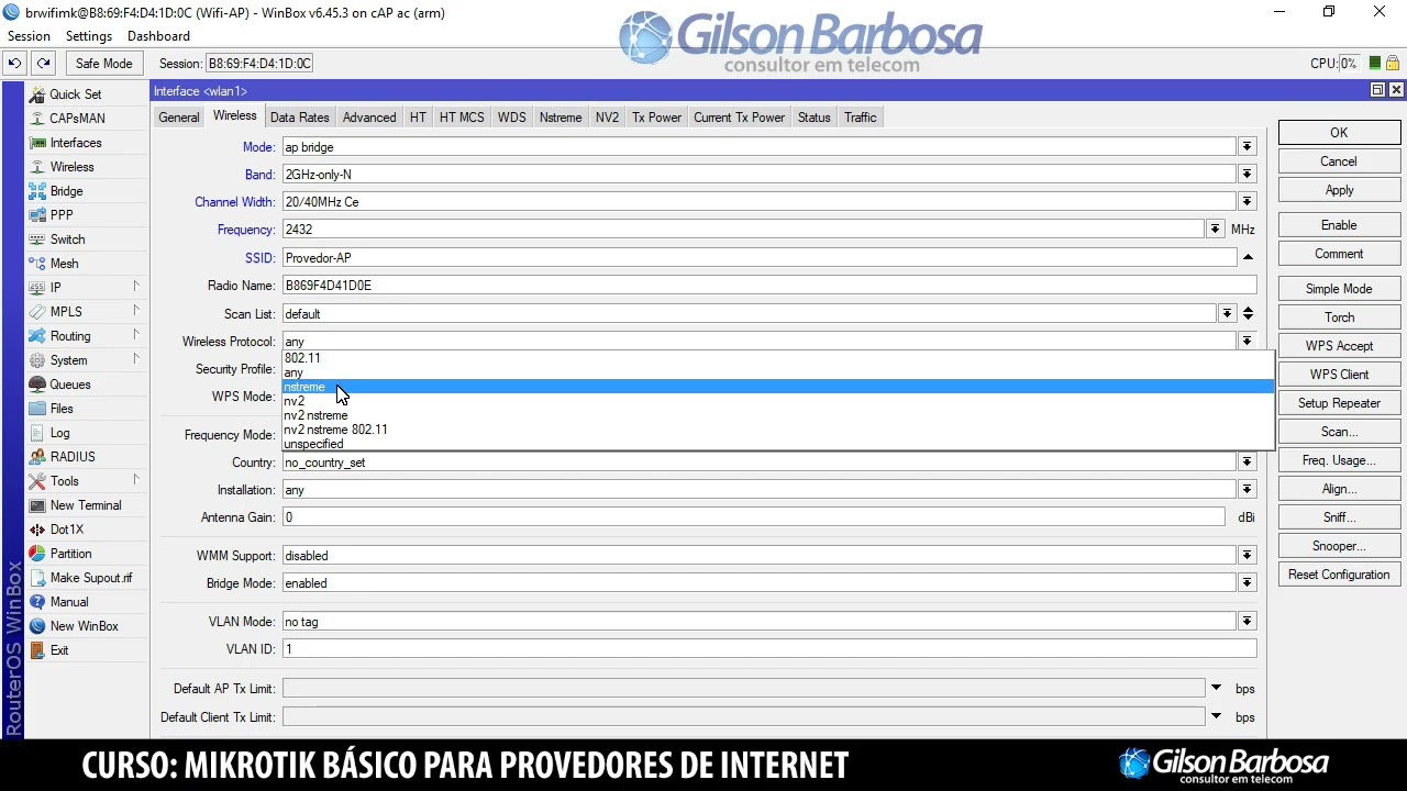 Curso Basico Mikrotik v6 para Provedores (Wireless indoor e Outdoor) Aula 4