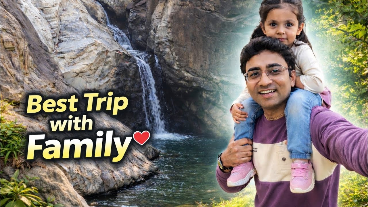 Best Trip with Family ❤️ | Kids ke Saath Waterfall Trip | Family Vlog