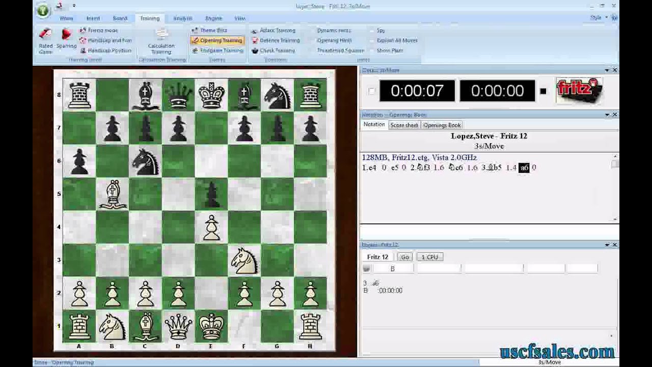 Making Fritz play a pre-programmed chess opening (Fritz Tip #0012)