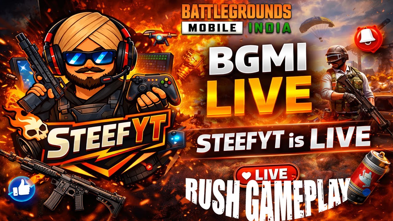 BGMI LIVE| SteefYT | #bgmi #bgmilive