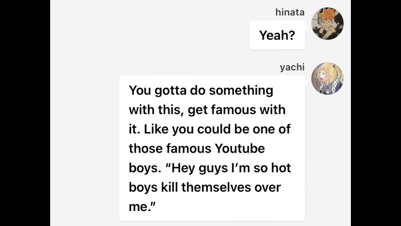 “I’m so hot boys kill themselves over me” | HAIKYU!! x Class of 09 |