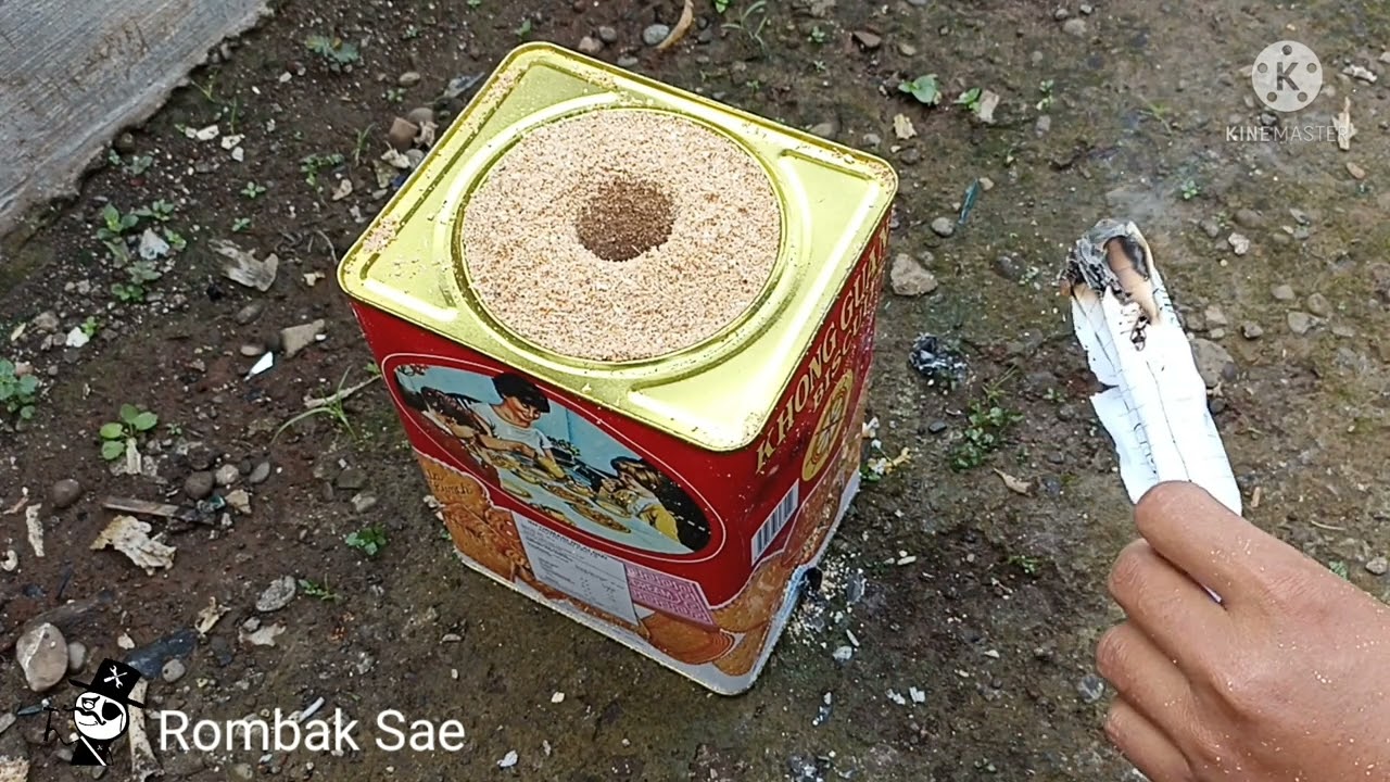 TAHAN 3 JAM LEBIH !!!. TUNGKU DARI KALENG KONGGUAN BEKAS