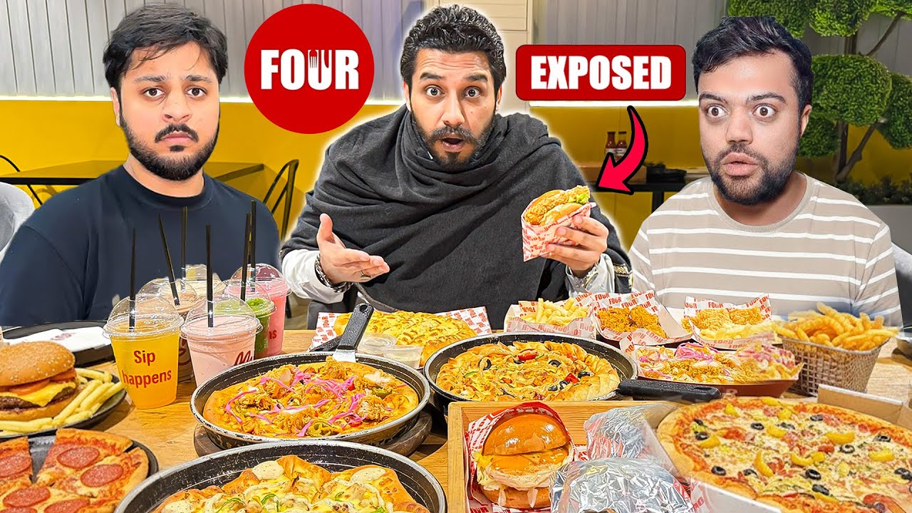 FOUR RESTAURANT EXPOSED 😱 | ORDERED THE ENTIRE MENU 🍔🍕