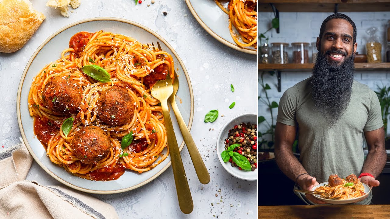 Easy Homemade Vegan Spaghetti and Meatballs | You're Going to Want to Try This!