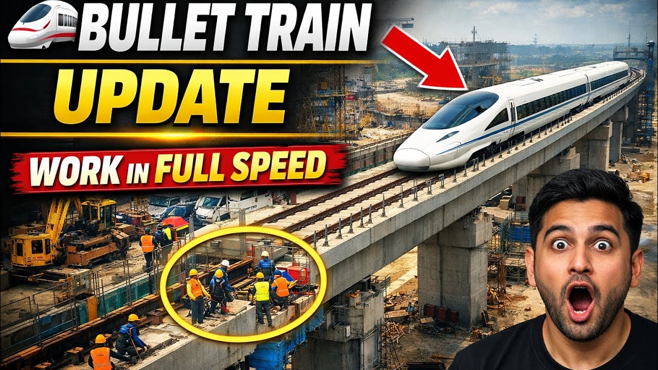India&rsquo;s First Bullet Train 🚄 | Mumbai&ndash;Ahmedabad Project Full Ground Update