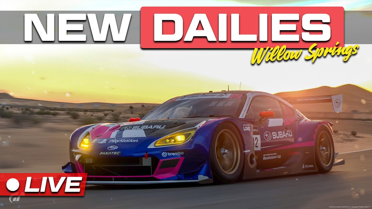 🔴 GT7 | New Week of Daily Racing - Willow Springs | Live 🔴
