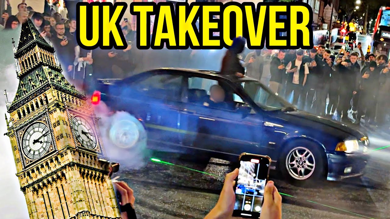 ДРИФТЕРЫ ЗАХВАТЫВАЮТ ЦЕНТР ЛОНДОНА | UK CAR MEETS