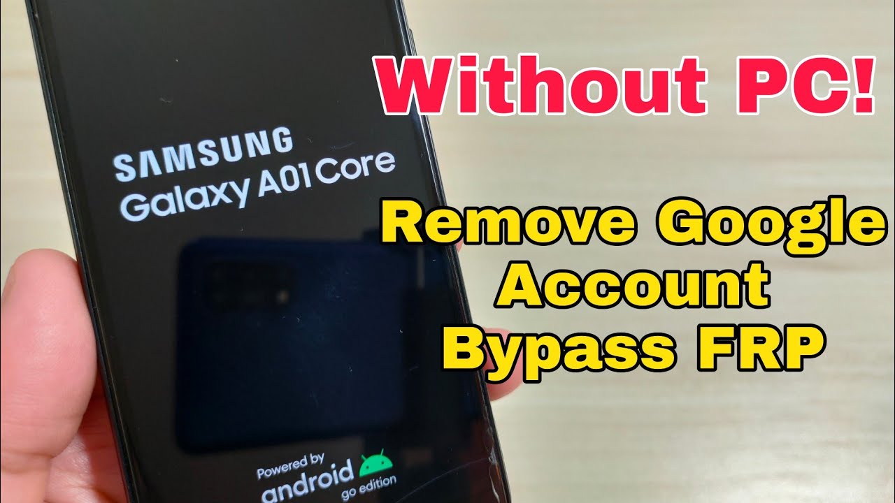 BOOM! Without PC! Samsung A01 Core (SM-A015F), Remove Google Account, Bypass FRP.