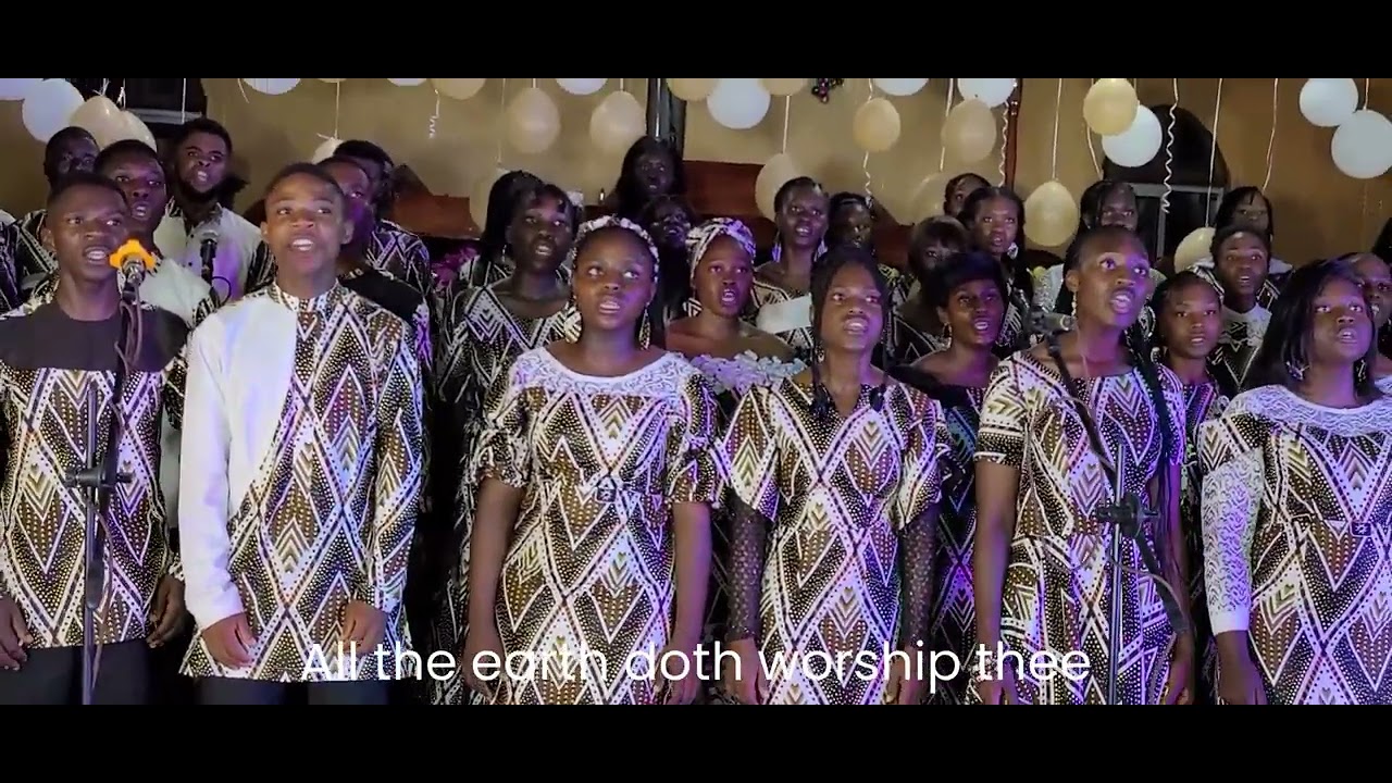 All the Earth doth worship thee by G. F Handel,   UB PRES SINGERS.