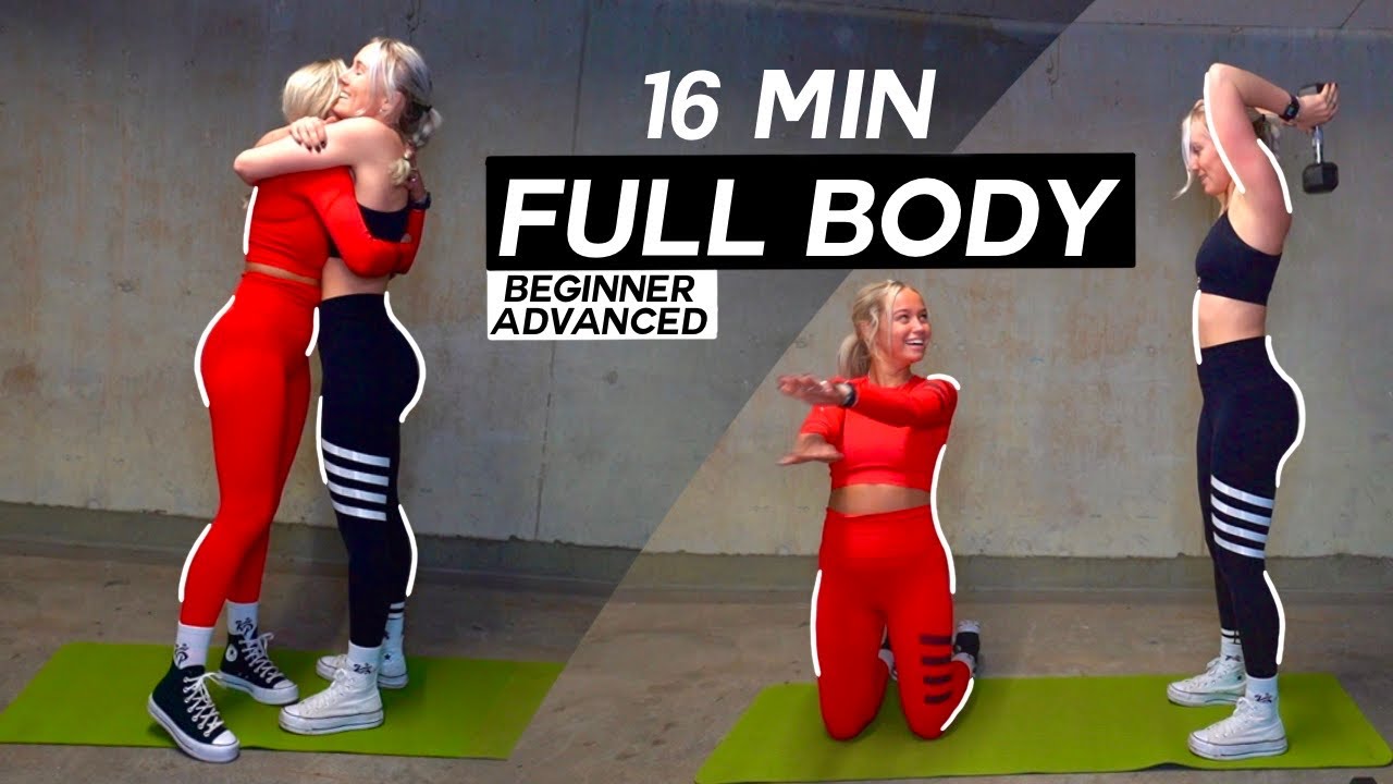 16 MINUTES FULL BODY WORKOUT! beginner & advanced! #6