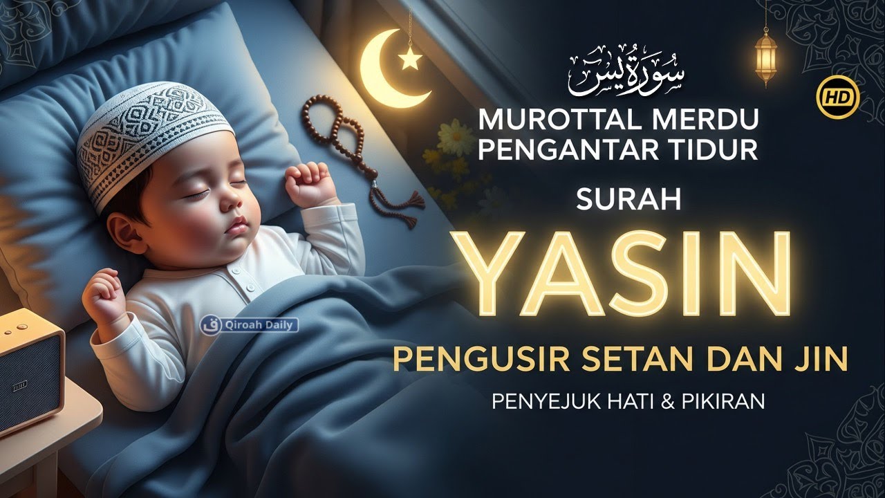 Surah Yasin Merdu | Menenangkan Pikiran Pengantar Tidur Pengusir Setan | Murottal Penyejuk Hati