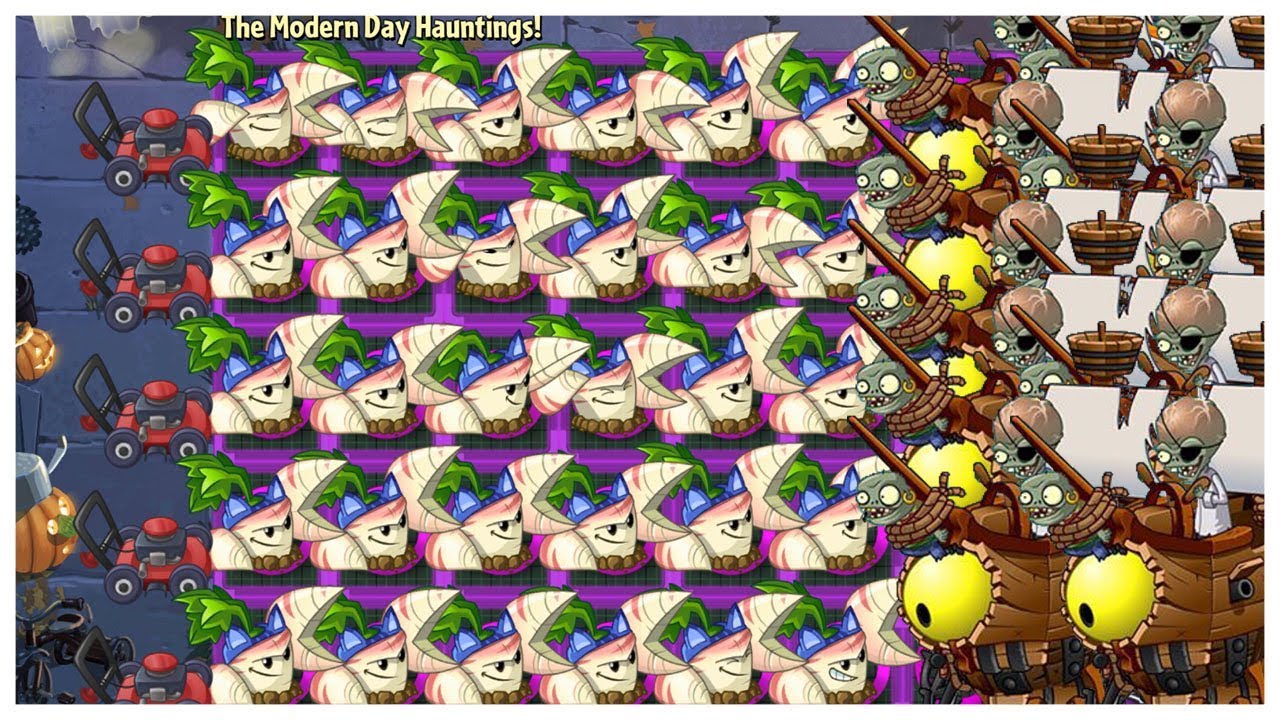 Plants vs Zombies 2 : Epic Hack Parsnips Max Level vs 10 Freakin Pirate Zombots