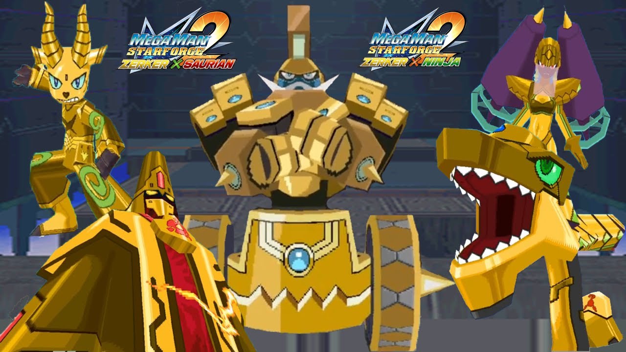 Mega Man Star Force 2 DX Bosses S Rank with Real Brothers