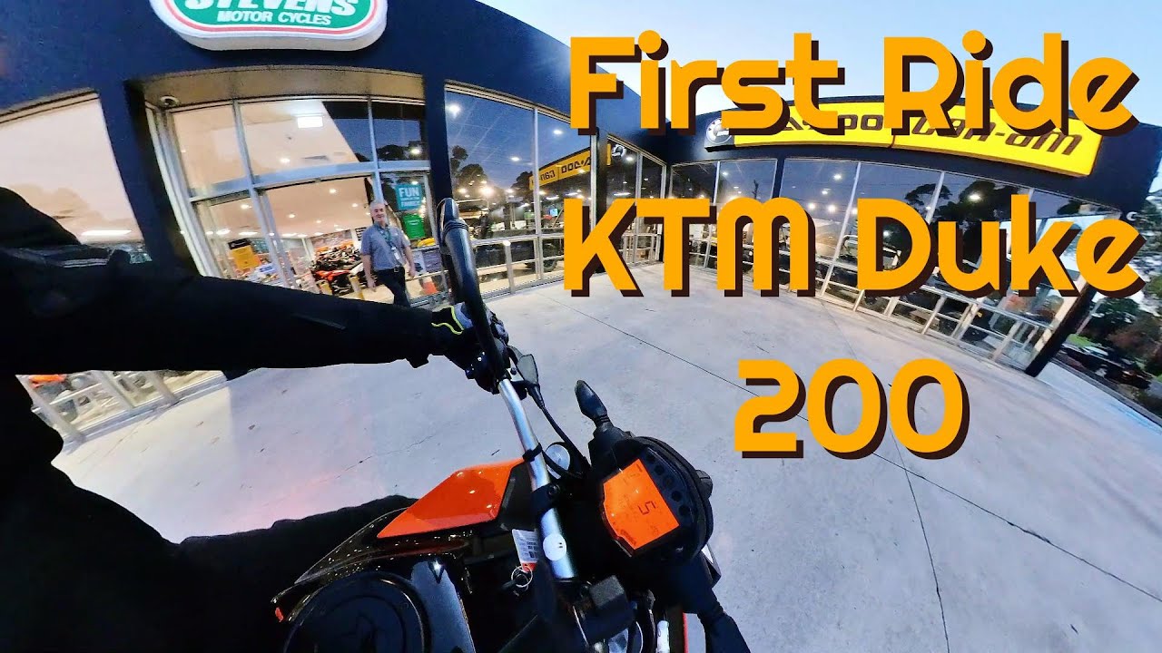 First Ride KTM DUKE 200 - Australia | insta360