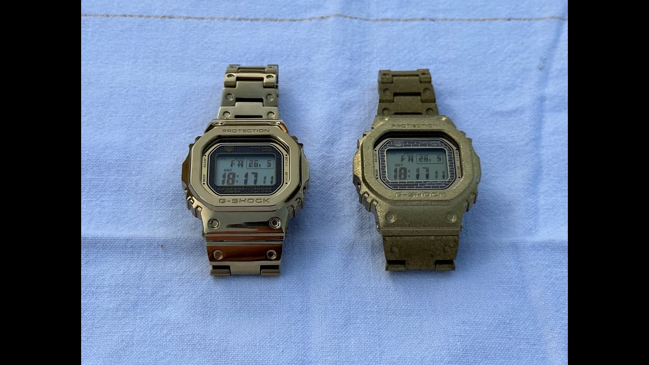 #079 Сравнение часов G-Shock GMW-B5000TFG-9 и GMW-B5000PG-9 35-й и 40-й годовщины Gold.