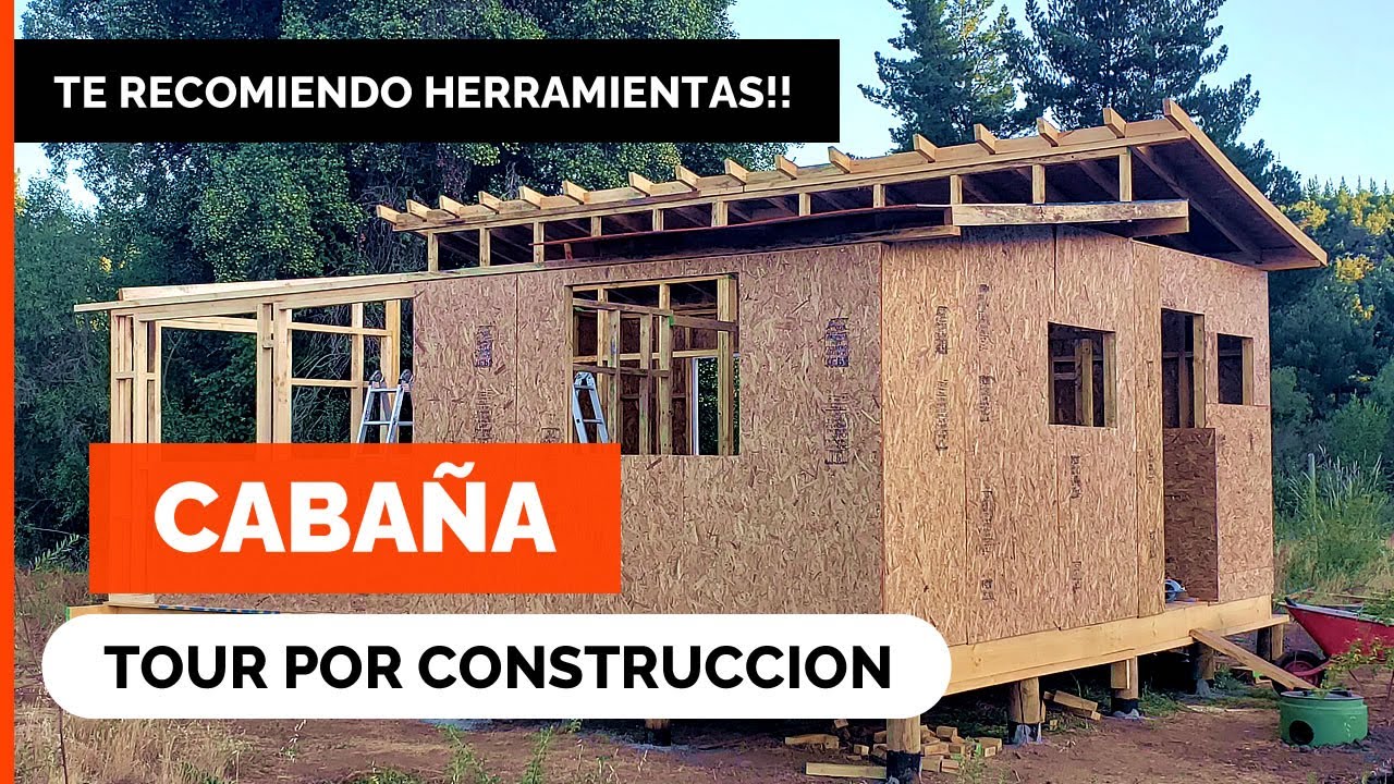 TOUR por NUEVA CABA&Ntilde;A! 🔨  (autoconstrucci&oacute;n) Herramientas para hacer una casa de madera | Flowmak