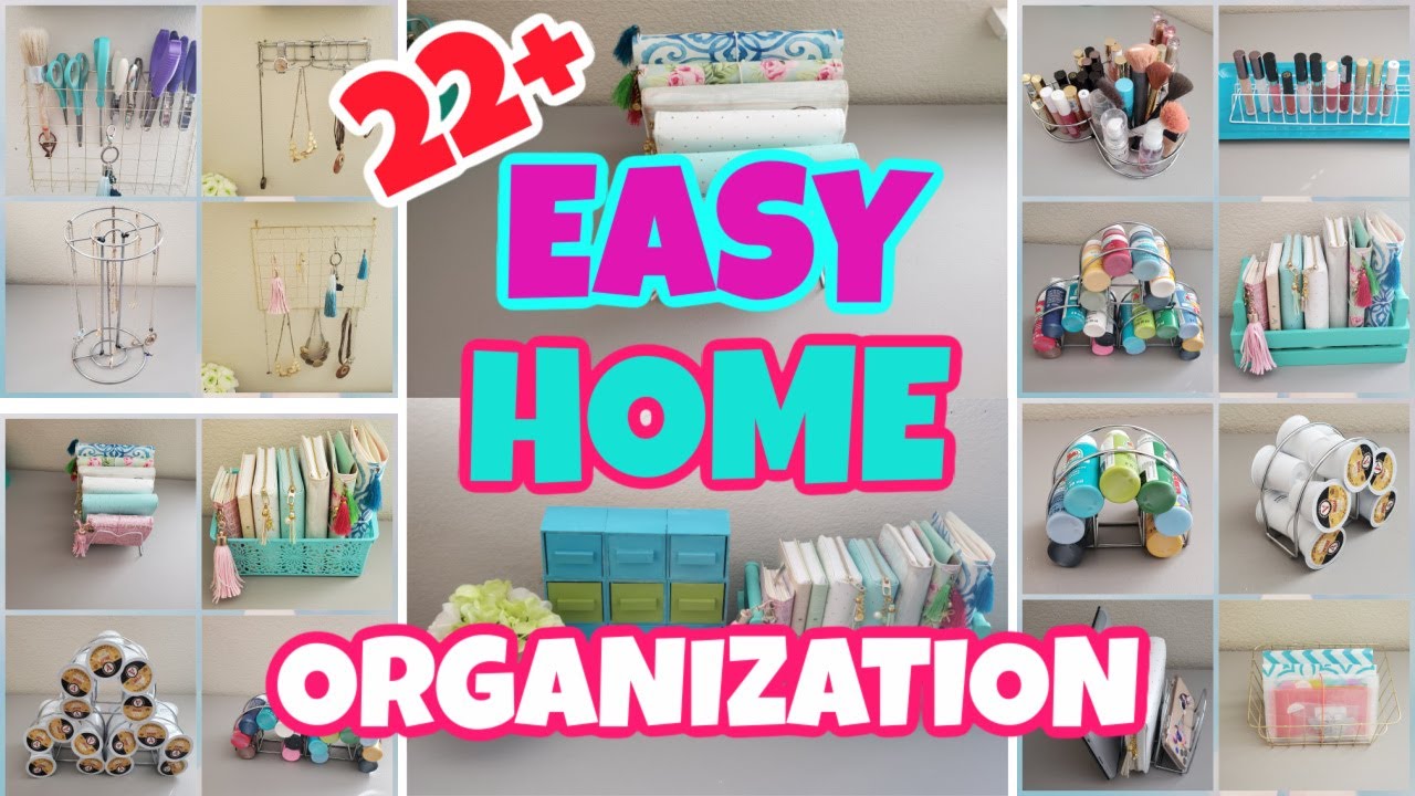 22+ EASY DOLLAR STORE DIY HOME ORGANIZATION IDEAS AND HACKS
