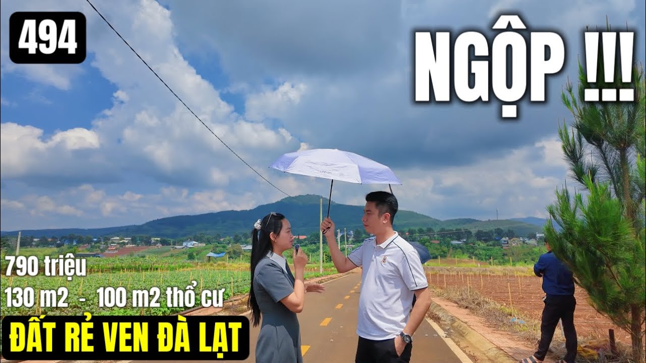 (Đã bán)chủ bán rẻ thế nhỉ ven Đà Lạt chỉ 790triệu đường nhựa vào đất 130m2 100 m2thổ cư