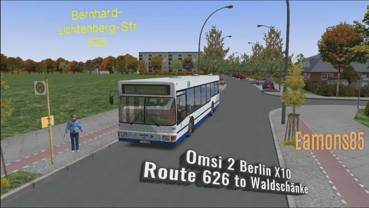 Omsi 2: Berlin X10 Route 626 to Waldschänke