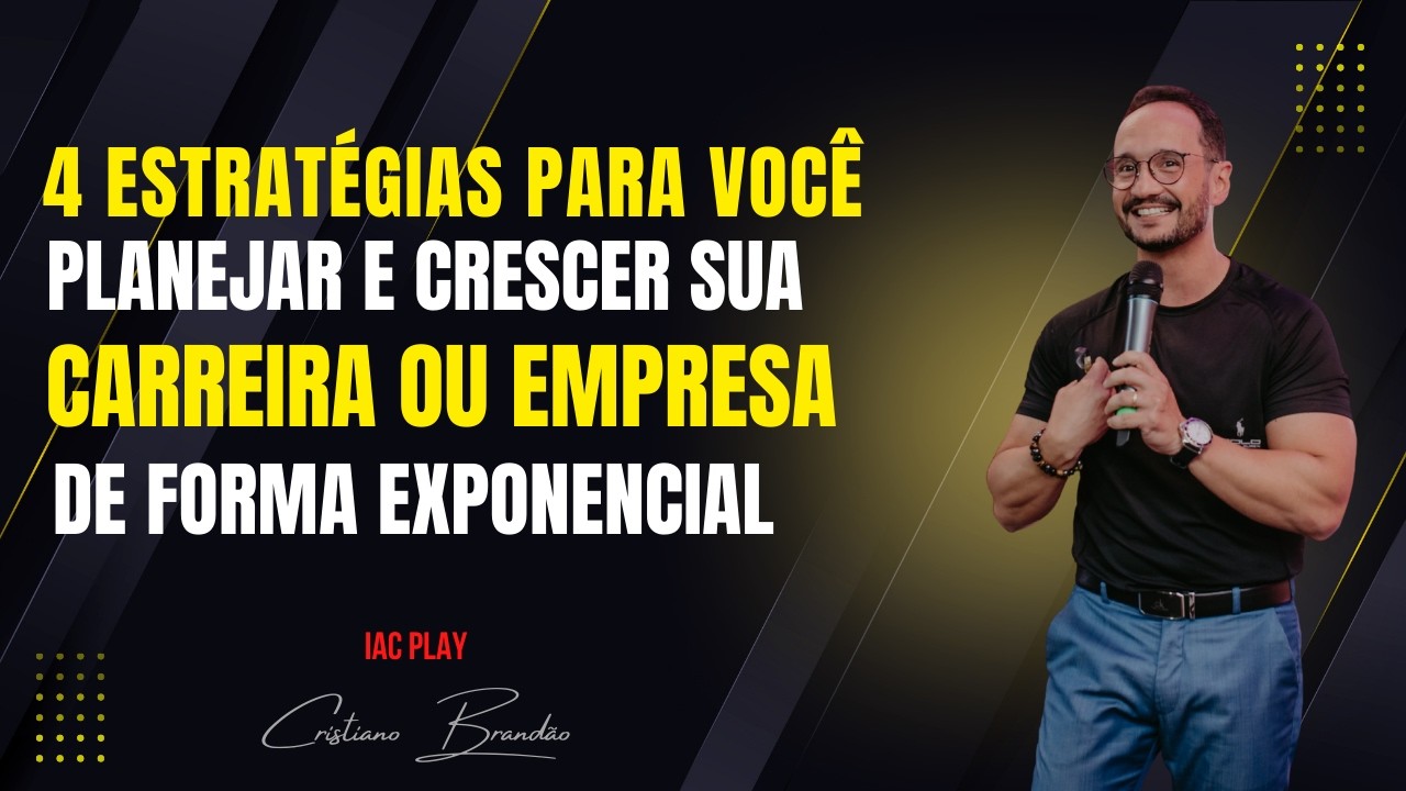 4 REGRAS PARA VOCÊ CRESCER A SUA CARREIRA OU SUA EMPRESA DE FORMA EXPONENCIAL. Com Cris Brandão