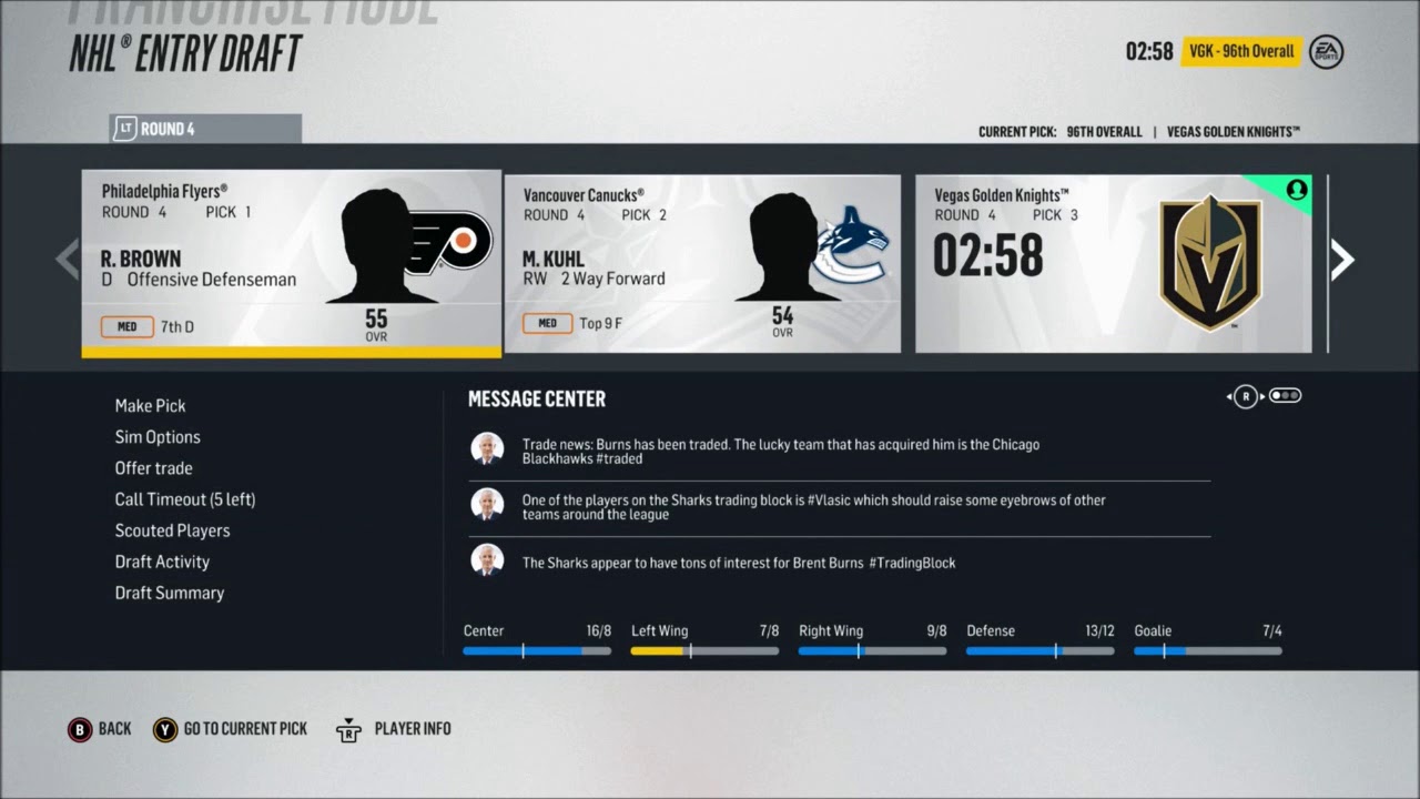 2020 ENTRY DRAFT - NHL 18 - Testing The Draft - Ep. 4