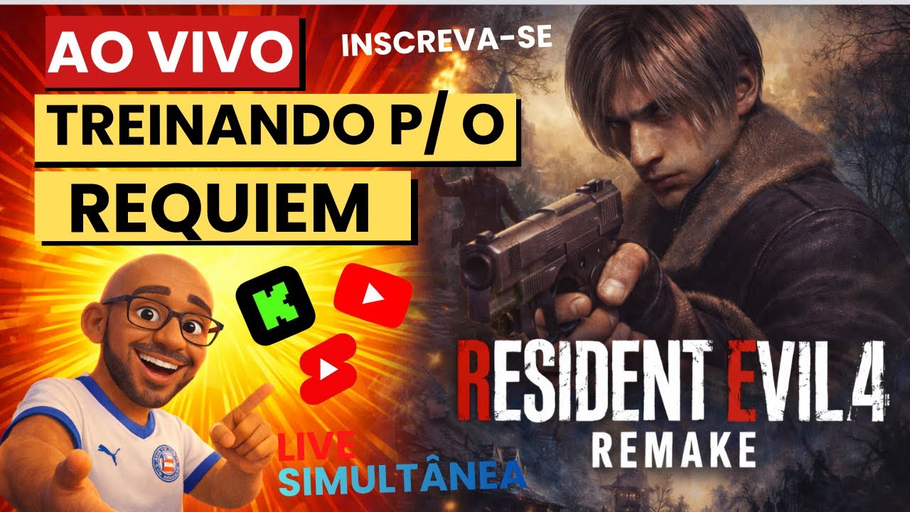 RESIDENT EVIL 4 REMAKE | Sofrendo c/ Ashley | LIVE SUMULTÂNEA | #widescreen #residentevil #gameplay