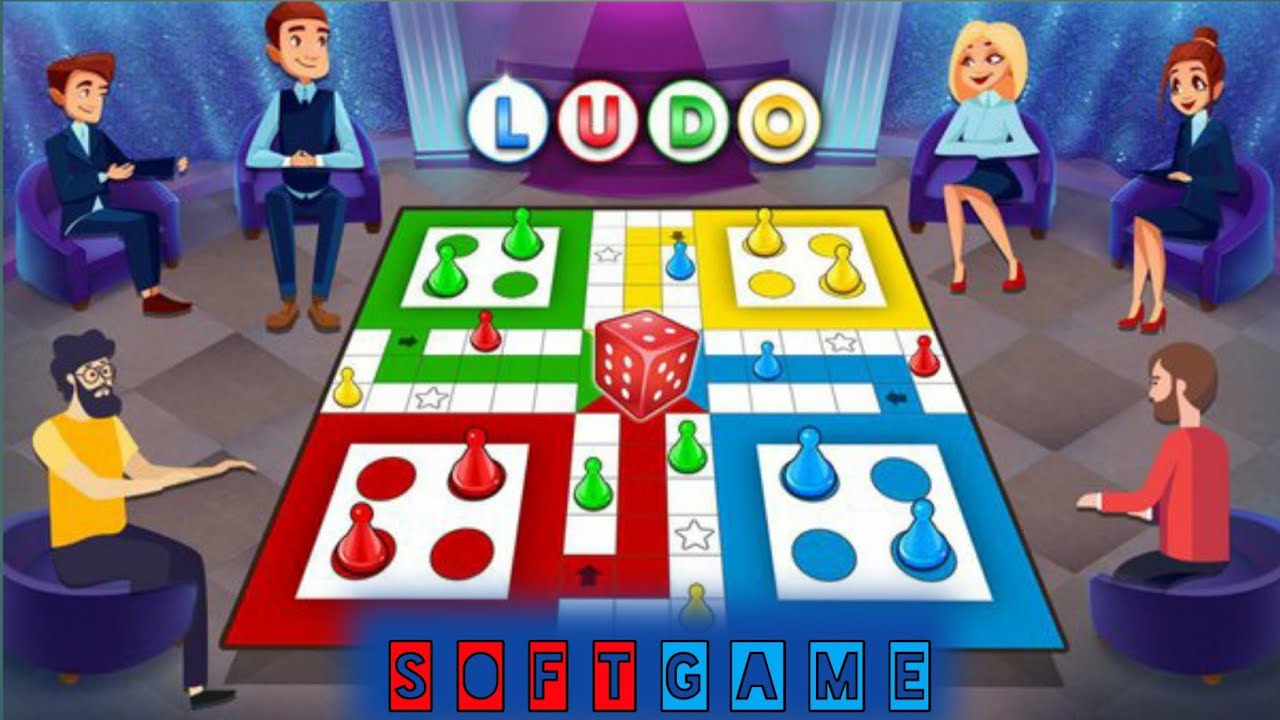 Ludo game in 4 players | Ludo King 4 players| Ludo gameplay | (softgame) part (1)