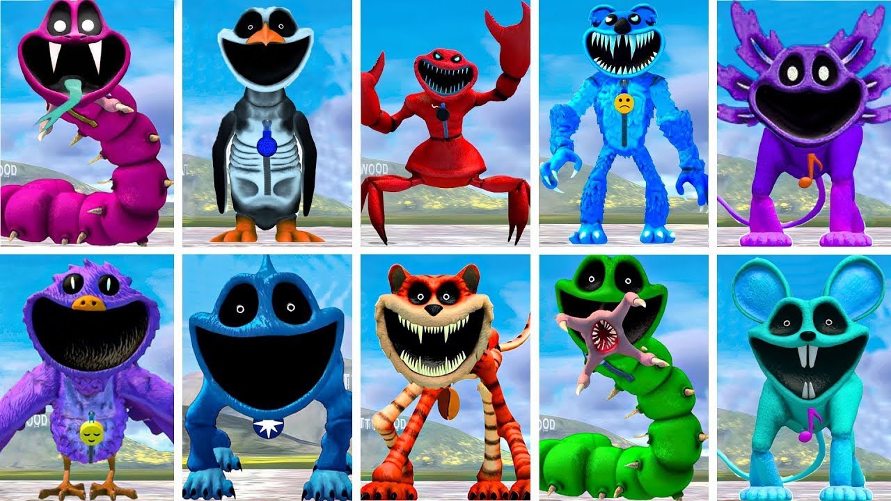 ALL FORGOTTEN SMILING CRITTERS FAMILY VS ALL ZOOCHOSIS - POPPY PLAYTIME CHAPTER 4 In Garry's Mod!