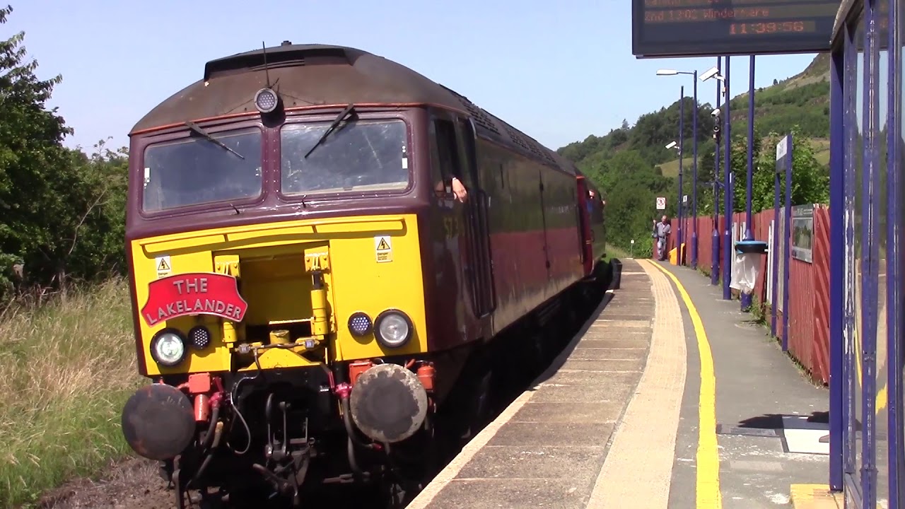 Class 57 window hang Windermere to Oxenholme