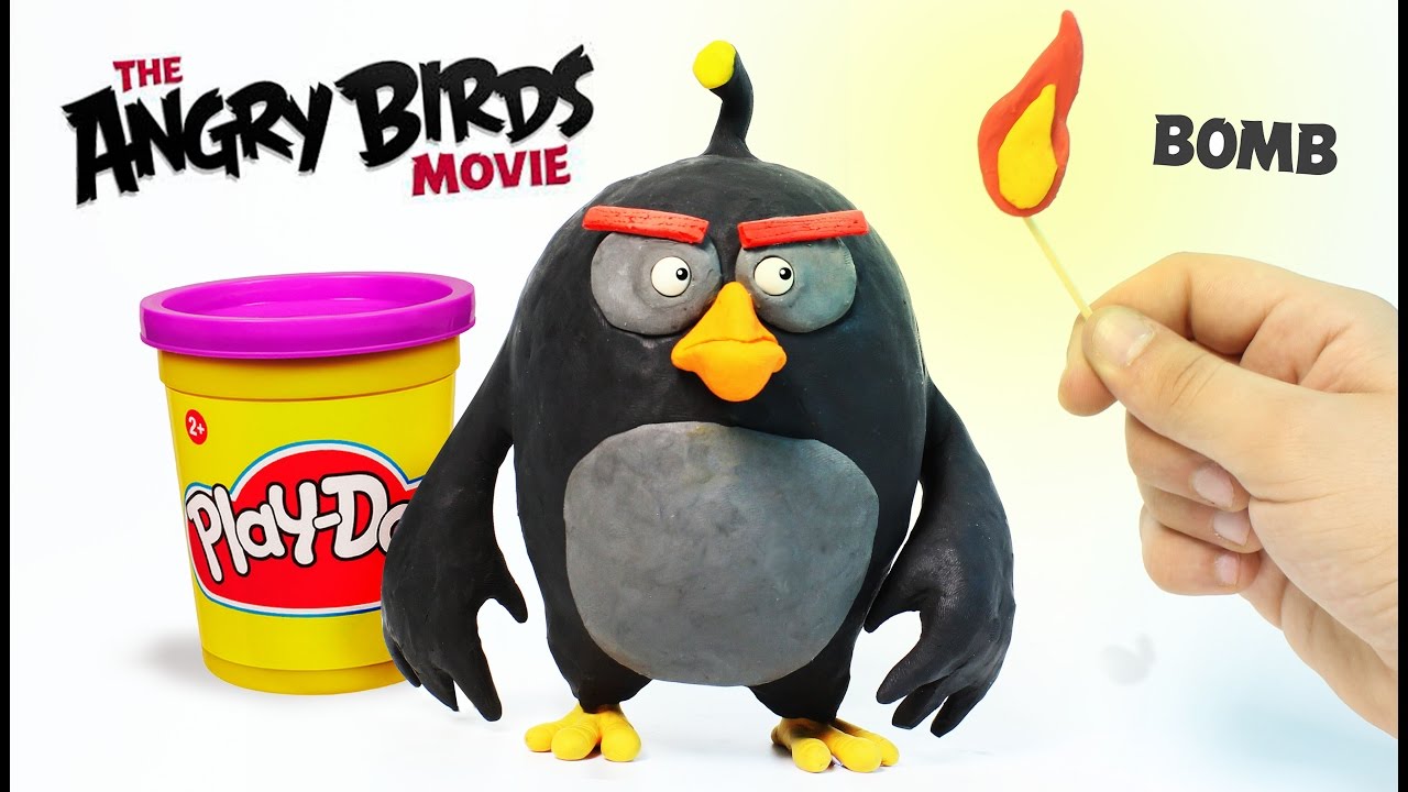 Angry Birds Bomb se Transforma 💣 Animacion Play Doh Stop Motion