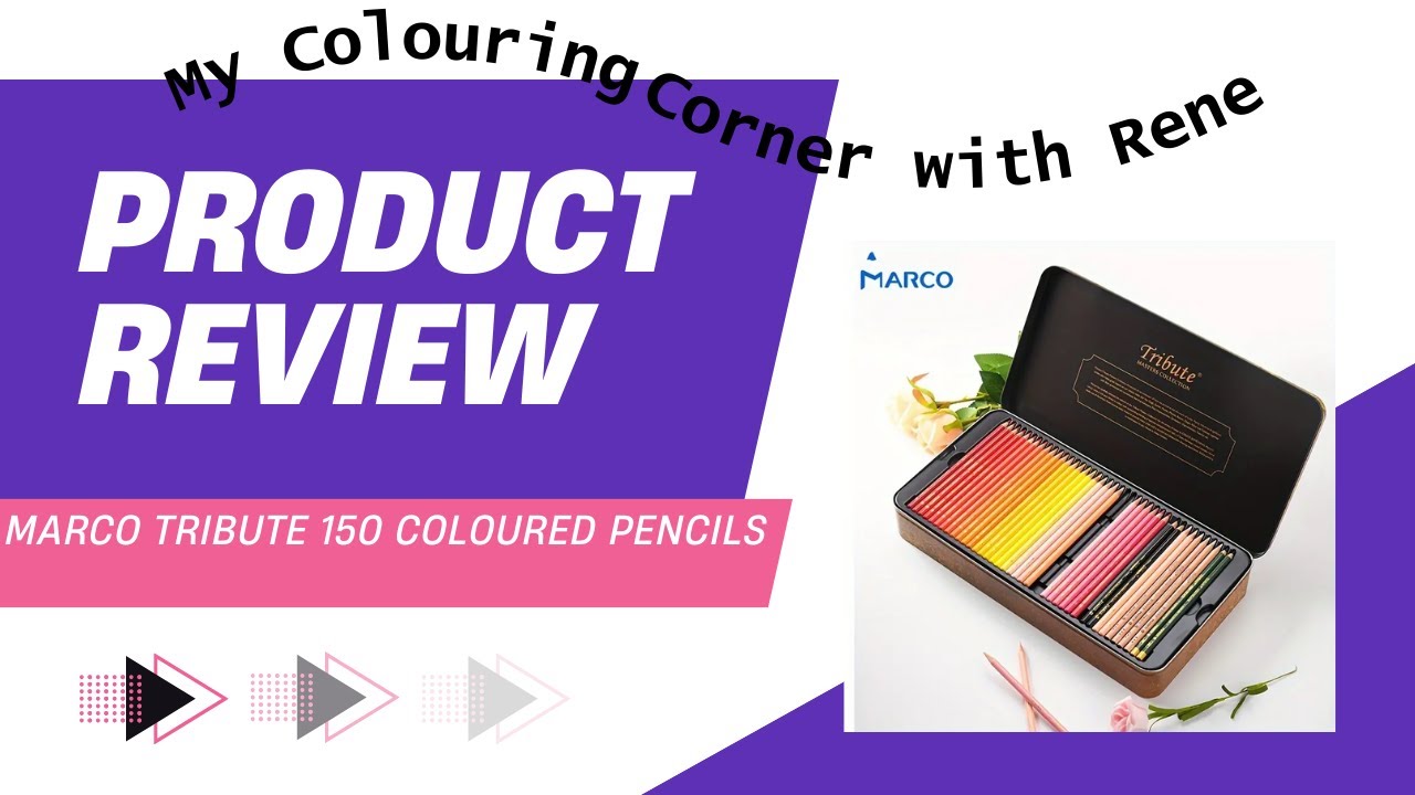 Review and Test for Marco Tribute 150 Coloured Pencils